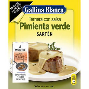 Ternera con salsa verde sartén Gallina Blanca