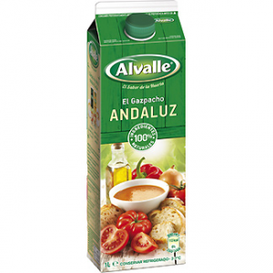 Gazpacho andaluz de hortalizas frescas Alvalle