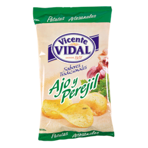 Patatas fritas ajo y perejil bolsa Vicente Vidal