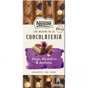 Chocolate con leche con pasas almendras y avellanas Nestlé