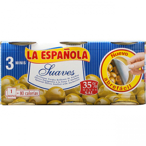 Aceitunas suaves rellenas de anchoa La Español
