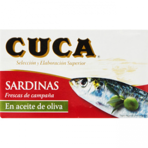Sardinas en aceite de oliva Cuca