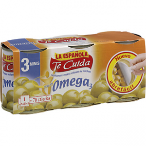 Aceitunas rellenas de anchoa con omega Te Cuida La Español