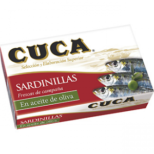 Sardinillas en aceite de oliva Cuca