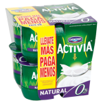 Yogur Activia natural 0% Danone